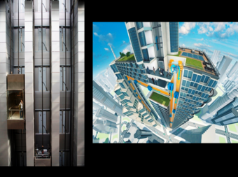 El primer ascensor sin cables del mundo, MULTI. ThyssenKrupp ha presentado el primer ascensor sin cables en el mundo 