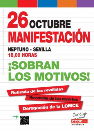 CCOO denuncia que la Consejería de Educación intenta desmantelar la Huelga del 26-O