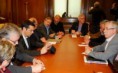 Los máximos dirigentes de Syriza, IU, PIE, CCOO y UGT comparten la crítica a la troika y apuestan por el empleo y la cohesión social