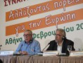Toxo defiende en Atenas un cambio de rumbo para Europa