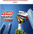 CC.OO. Primera fuerza Sindical, en numero de delegados y delegadas, en ThyssenKrupp España  