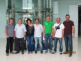 La Sección Sindical de CC.OO. de la empresa CESA de Getafe, visita las instalaciones de ThyssenKrupp Elevator Manufacturing Spain, en Mostoles.